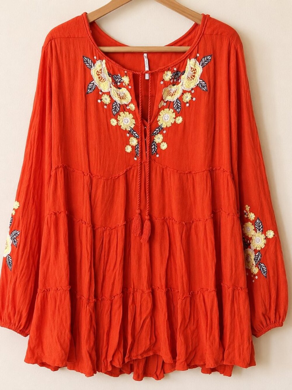 Free People Spell On You Embroidered Mini Dress XS